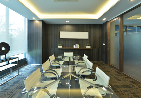 luxury modern meeting room interior and decoration, interior designの写真素材