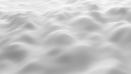 Terrain cyberspace. White mountains landscape in computer technology concept. Sci-Fi data futuristic background. 3d abstract illustration.の写真素材