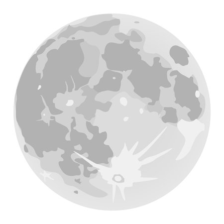 Full moon. Harvest moon. Vector illustration.のイラスト素材