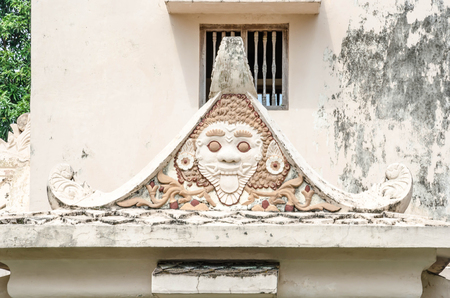 Ancient pool at taman sari water castle  Yogyakarta, Java, Indonesia. のeditorial素材