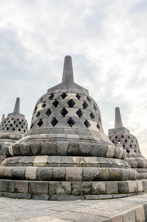 Borobudur Temple, Central Java,Yogyakarta, Indonesia.のeditorial素材