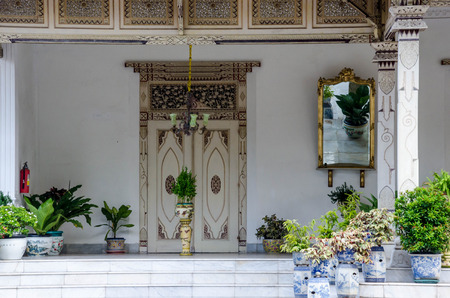 Decoration of Kraton palace in Yogyakarta, Java island, Indonesiaのeditorial素材
