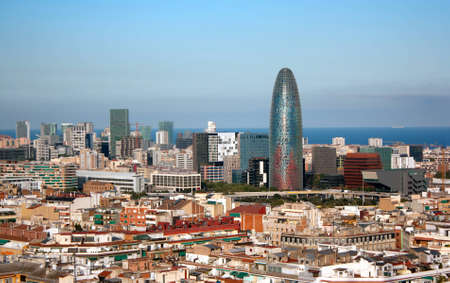 View of Barcelona from the Sagrada Familia, Spainのeditorial素材