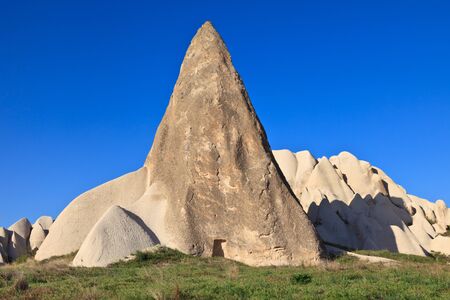 Fairy chimneys in Rose Valley, Cappadocia, Turkeyの写真素材