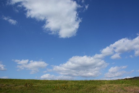 Blue sky backgroundの写真素材