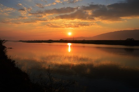 Chikugo Riverの写真素材