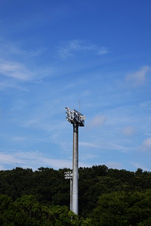 Blue sky backgroundの写真素材