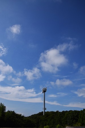 Blue sky backgroundの写真素材