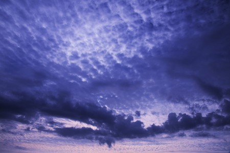 Cloud silhouettesの写真素材