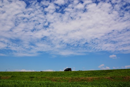 Scenery around the riversideの写真素材
