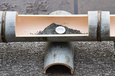 Illumonation made with bambooの写真素材