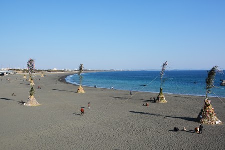 Japan Fire Festival called "Sagicho" Oiso-mach, Kanagawaのeditorial素材