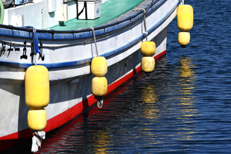 A view of a Japanese fishing port. There are approximately 2,800 fishing ports along the coast of...