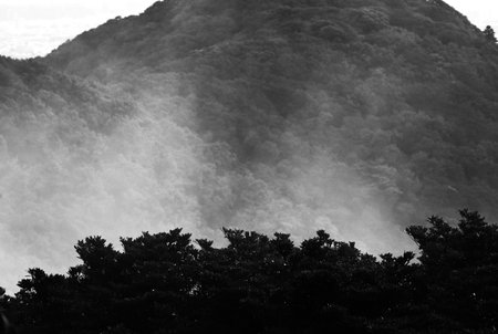 Photografic images of the imagined scenery. Abstract background material in the landscape.
