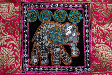 Elephant fabricの写真素材