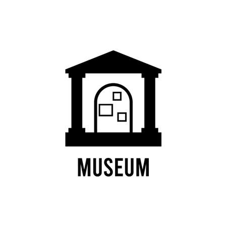 Creative vector element. Trade company illustration. Museum sign. Symbol, icon. Art galleryのイラスト素材