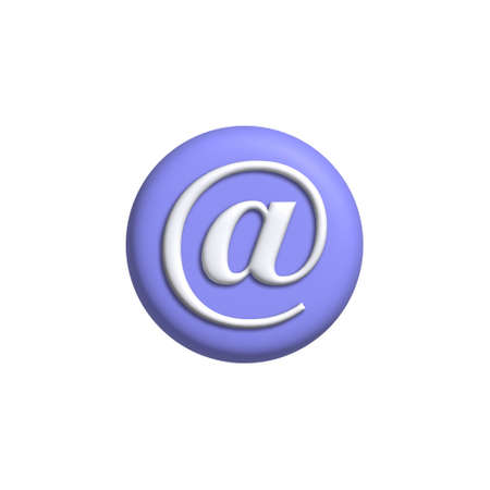illustration of the postal address icon 3d renderingの写真素材