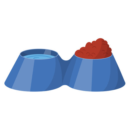 A bowl for animals. vector illustration on a white backgroundのイラスト素材