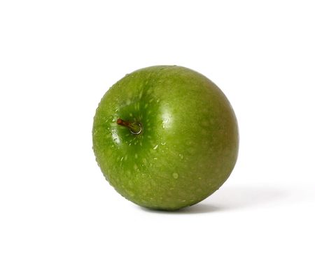Green apple isolated on a white background