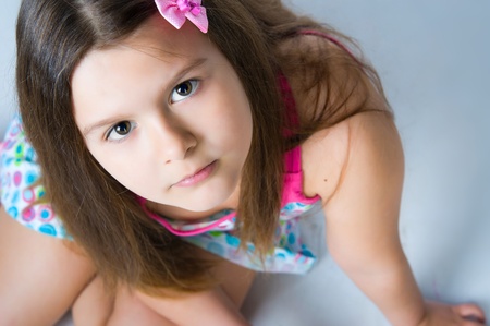 Beautiful little girl.の写真素材