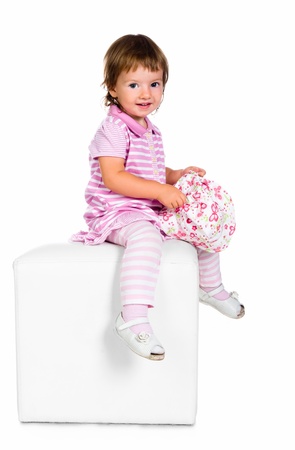 portrait of a pretty little girlの写真素材
