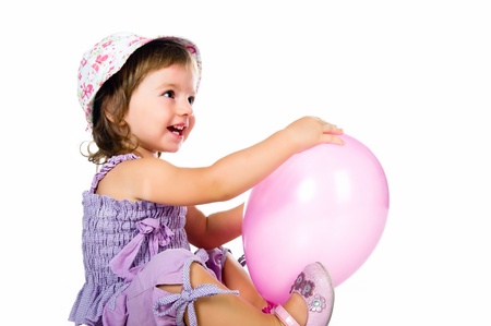 Cute little girl close-upの写真素材