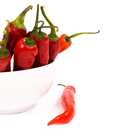 Red chili peppersの写真素材
