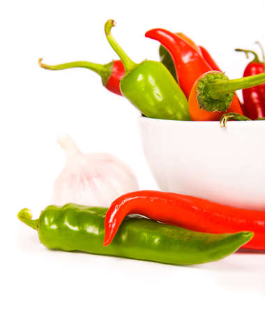 Red chili peppersの写真素材
