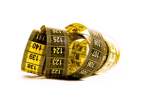yellow tape measureの写真素材