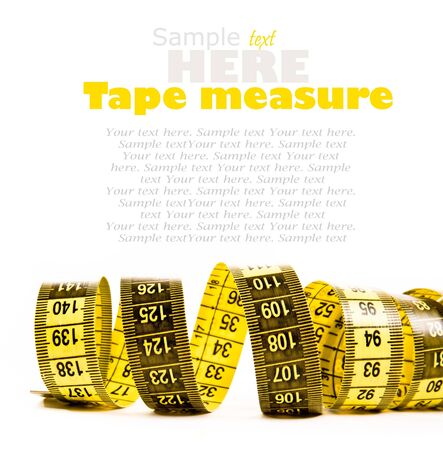 yellow tape measureの写真素材