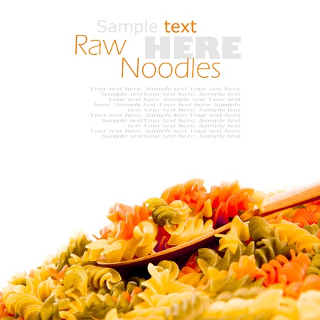 Colorful noodlesの写真素材