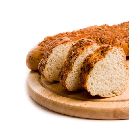 Fresh-baked loafの写真素材
