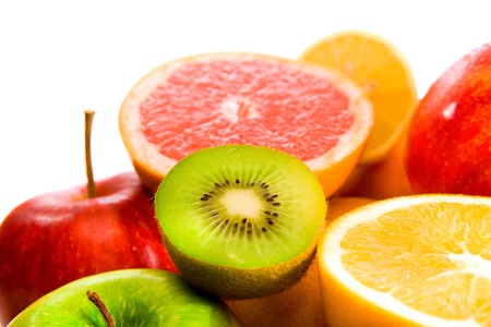 Big assortment of fruitsの写真素材