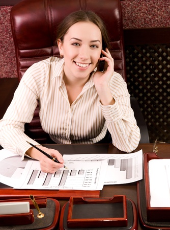 business woman at the officeの写真素材