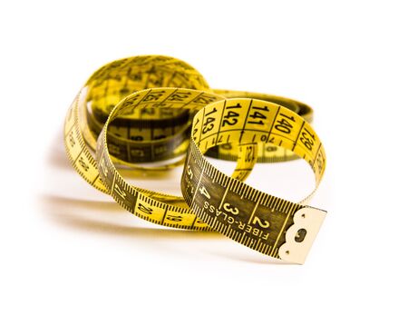 yellow tape measureの写真素材