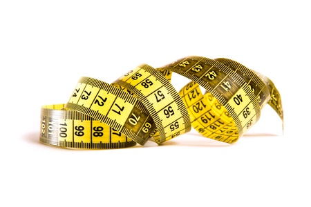 yellow tape measureの写真素材