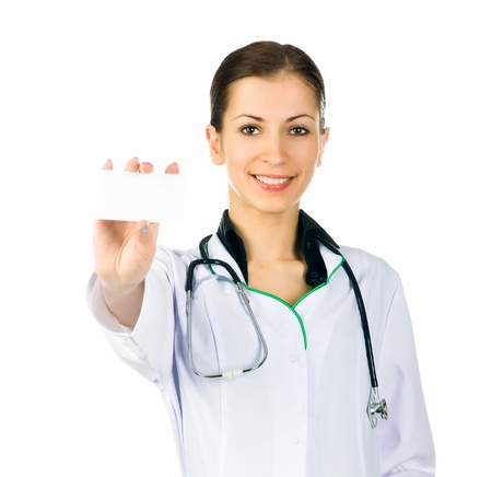 doctor showing clipboard with copy space for text or designの写真素材