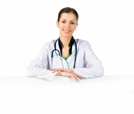 doctor showing clipboard with copy space for text or designの写真素材