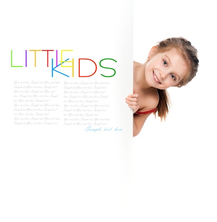 girl gymnast on a white backgroundの写真素材