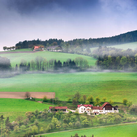 house in the mountains of Austriaの写真素材