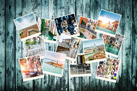 Set of photos from Venice. Italyの写真素材