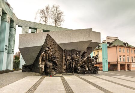 WARSAW, POLAND - MARCH 8 : Monument to Polish fighters uprising in Warsaw Poland on March 8, 2015のeditorial素材