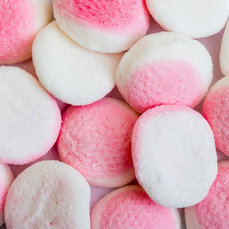 pink candies and jellies as backgroundの写真素材