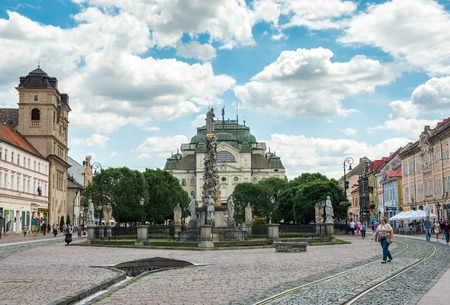 KOSICE, SLOVAKIA - JULY 10:   the historic city center on July 10, 2015 in Kosice, Slovakia. Kosice is the 2nd largest city in Slovakia with 555,800 people living in metro area.のeditorial素材