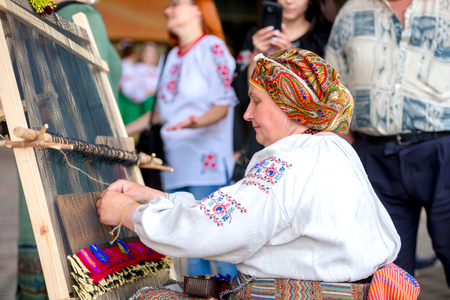 People celebrate Vyshyvanka Day, Kharkiv, Ukraineのeditorial素材