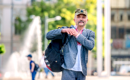 People celebrate Vyshyvanka Day, Kharkiv, Ukraineのeditorial素材