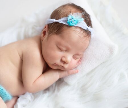 Little baby sweetly sleeping