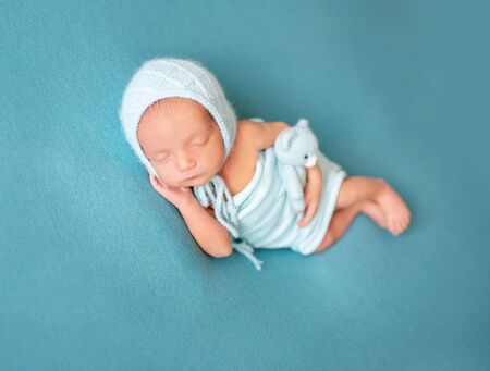 Little baby sweetly sleepingの写真素材