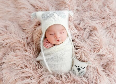 newborn baby sleepingの写真素材