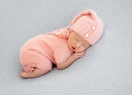 newborn baby sleepingの写真素材